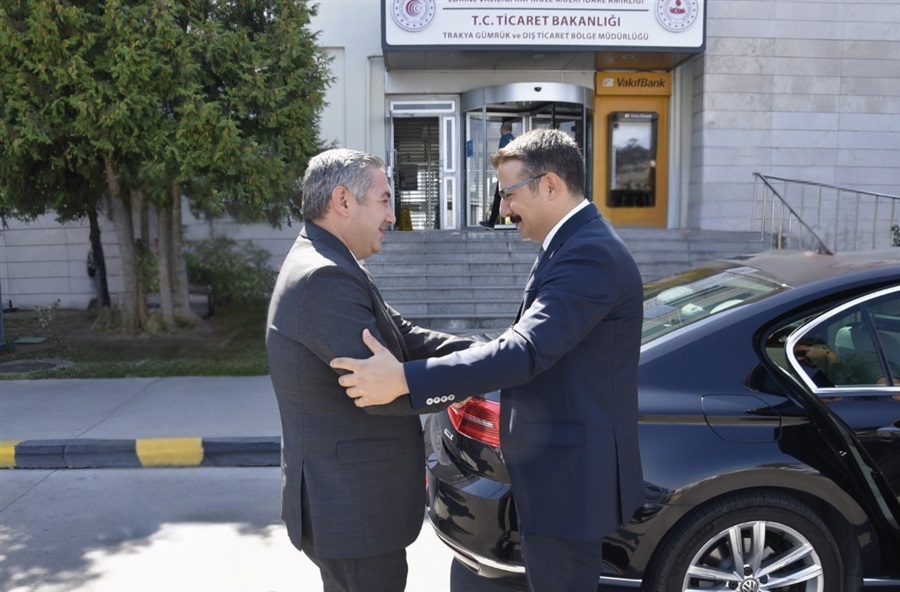 Lalapaşa Kaymakamı Sayın Bahadır YILMAZ Bölge Müdürümüzü Makamında Ziyaret Etti