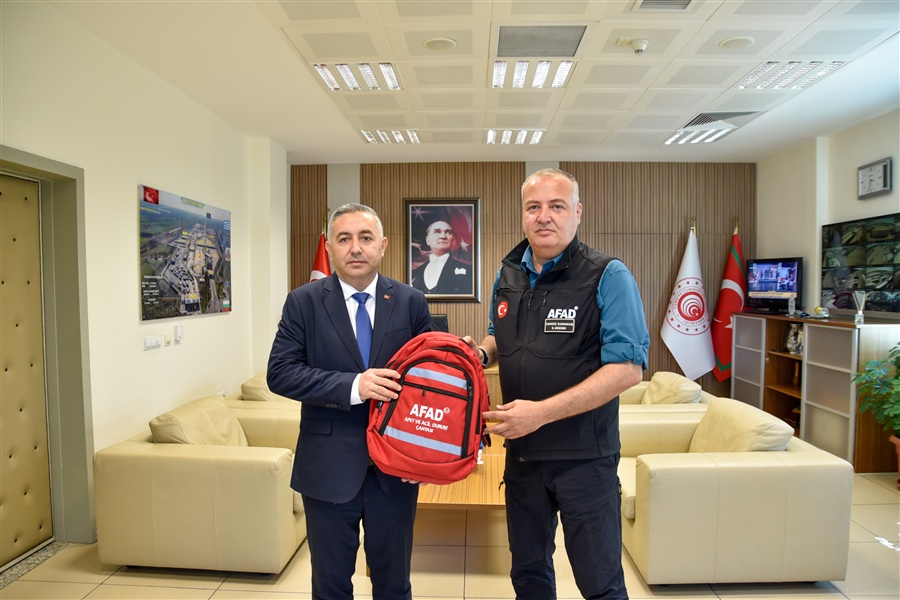 Edirne İl Afet ve Acil Durum Müdürü Sayın Cengiz KARAKUŞ Bölge Müdürümüzü Ziyaret Etti