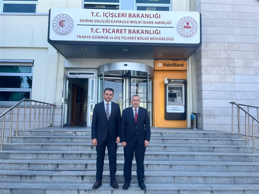 Edirne Defterdarı Sayın Ulvi Cantürk KAYA Bölge Müdürümüzü Ziyaret Etti